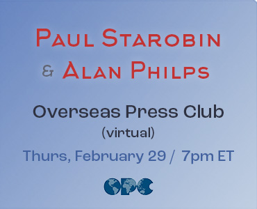 Paul Starobin with the Overseas Press Club